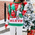 thumbnail image 4 of Suéter acogedor Para mujer Hugtrwg suelto de punto ligero Navidad, 4 of 7
