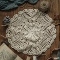 thumbnail image 1 of Fancy Rustic Cotton Lace Tablecloth Lace Floral Table Cover Dustproof Table Doilies B, 1 of 6