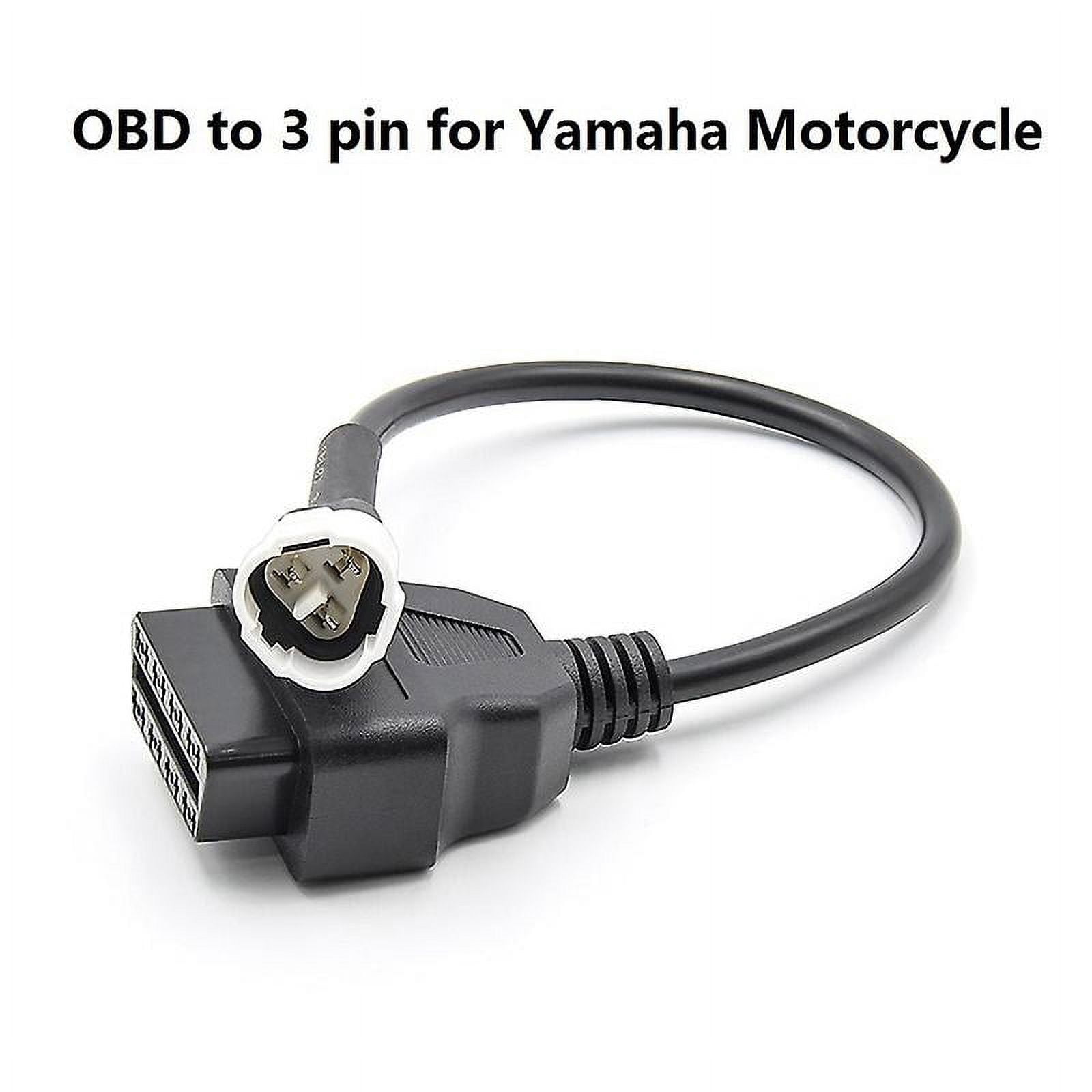 Motorcycle 3 Pin To 16 Pin OBD Adapter OBD2 Diagnostic Cable Connector For Kymco - View #3