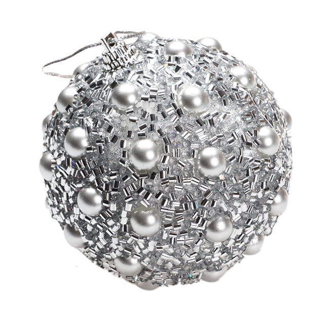Adorno navideño en forma de árbol de 8 cm con pedrería, adornos brillantes y decoración navideña para colgar.