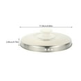 Tersarium Rice Cooker Lid Metal Cooker Lid Multiuse Pan Cover Rice