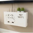 thumbnail image 1 of Boîtes de Rangement pour Routeur WiFi Blanc Câble Prise d'Alimentation Fil Étagère Murale Rack de Rangement 1 Pce (l Chat Fortune), 1 of 1