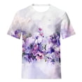 thumbnail image 4 of Summer Savings Clearance! UPPADA Summer Tops for Women 2024 Alzheimers Awareness Shirts Round Neck Dressy Casual Blouses Purple Ribbon Support Shirts Dementia Alzheimers Tshirts,Alzheimers Shirts, 4 of 5