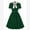 #2 Green Pink, variant on OBEEII Womens Retro Dress 50s Style Tie Neck Pinup Dress Short Sleeve Swing Dress Cocktail Dress Evening Party Wedding Guest Ladies Rockabilly Dresses
