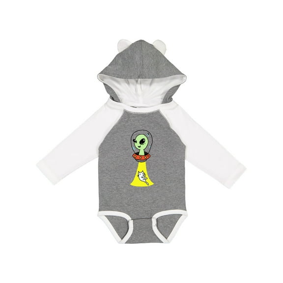 Inktastic Alien Abduction Boys or Girls Long Sleeve Baby Bodysuit