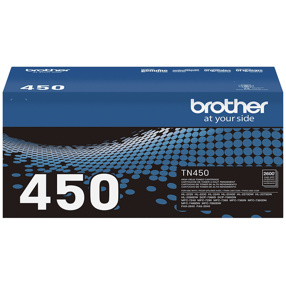 Brother Genuine High Yield Toner Cartridge, TN450