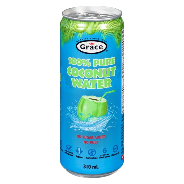 Grace Coconut Water, No Added Sugar, 310 ml Can