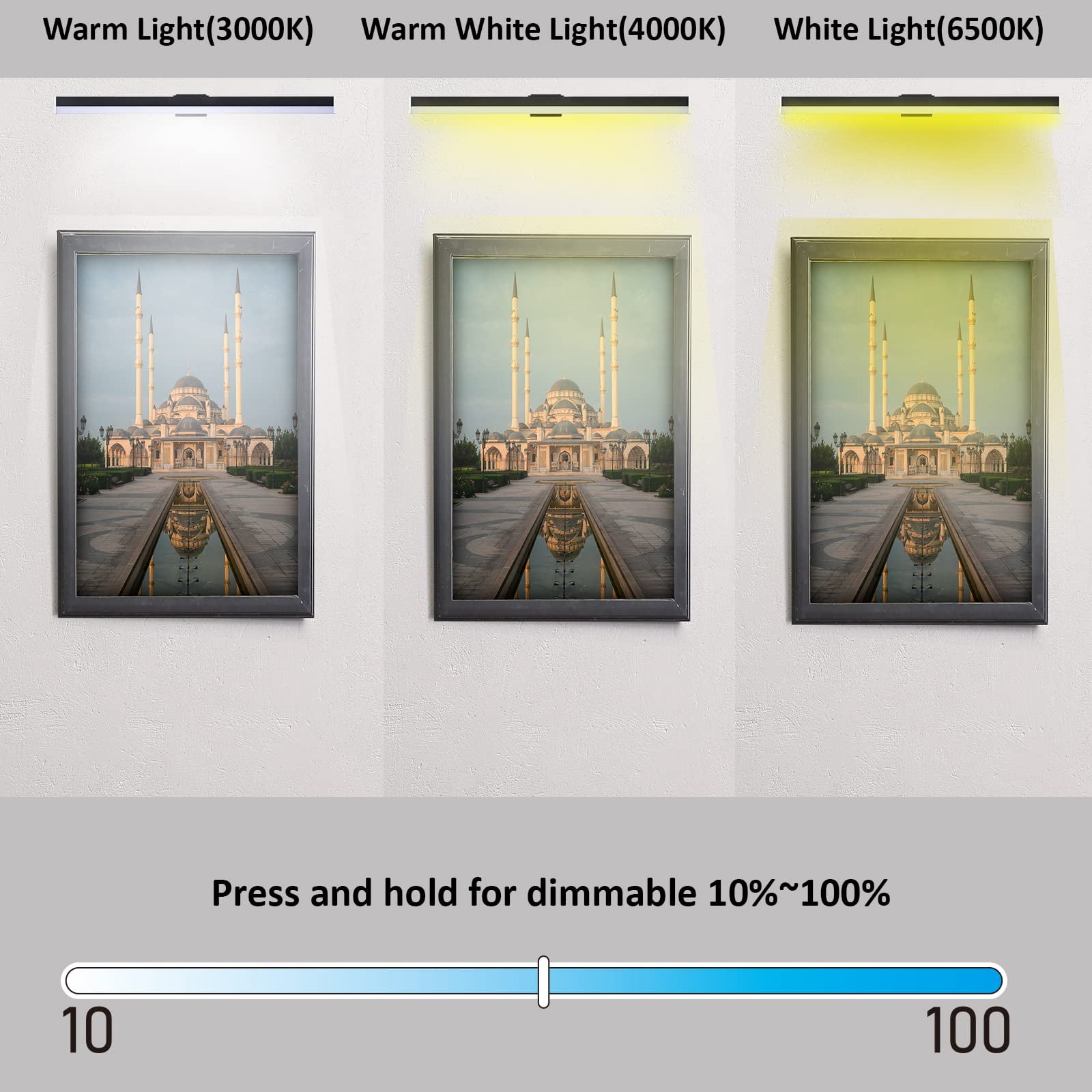 Lampe Pour Tableau Sans Fil Ampoule Intelligente Télécommande LED Lumières à Intensité Variable Changement De Couleur éclairage Led Sans Fil Pour Tableau