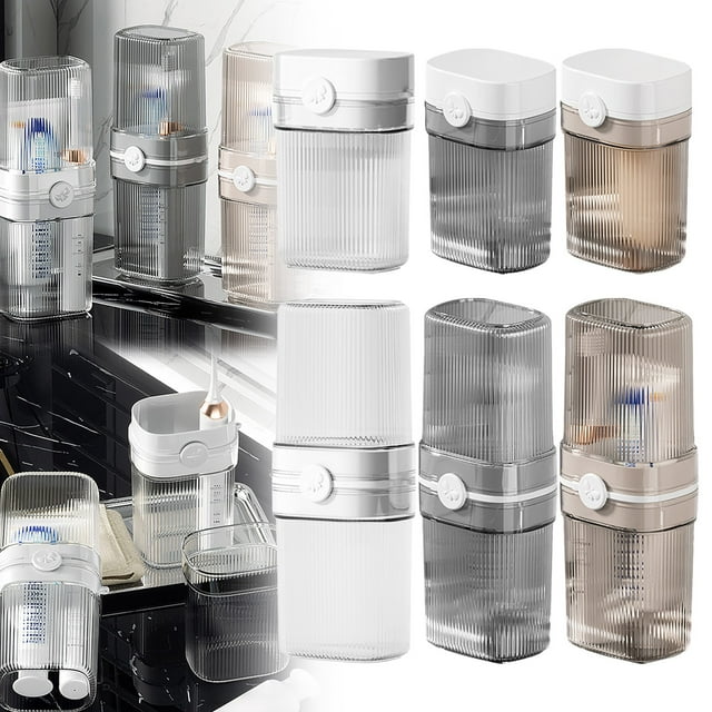 Travel Toothbrush Cup Case Toothbrush Travel Container Portable Travel Toothbrush Holder Toothpaste Storage For School Camping Business Trip Bathroom