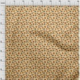 thumbnail image 4 of oneOone Polyester Spandex Light Beige Fabric Floral Retro Sewing Material Print Fabric By The Yard 56 Inch Wide, 4 of 5