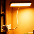 thumbnail image 3 of Gnmfd Clip on Lamp,3 Brightness Clamp Light,1200mAh Battery Rechargeable Desk Lamp with Clamp, 30 LED Desk Light,Without Ghosting Cordless Clip on Reading Lights for Bed/Headboard/Bedside Table, 3 of 10