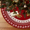thumbnail image 5 of Bpyeka Christmas Printed Tree Skirt Snowflake Reindeer Digital Christmas Tree Surround Polyester Ornament Decoration,Holiday Products,Fall Decor, 5 of 6