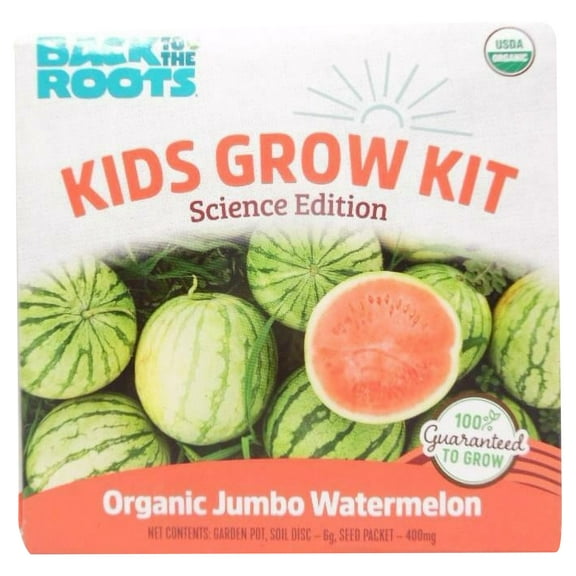 Back to the Roots Kids Grow Kit Science Edition Organic Jumbo Watermelon