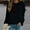 Black, variant on Jsaierl Womens Crewneck Sweatshirts Clearance Casual Print Sweatshirt Top Long Sleeve Workout Fall Clothes Sweatshirts