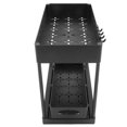 thumbnail image 4 of Slide Out Storage Baskets, Space Saving Multifunction Under Sink Organizer Cabinet Sliding Drawers Sturdy With Hooks And Hanging Cups For Toiletries For Kitchen Black, 4 of 8