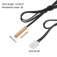 thumbnail image 2 of Sonda Térmica NTC 5K Uxcell, Sonda de Temperatura Sensible de Cobre de 39.4 Pulgadas, Cable de Extensión de Termómetro Digital Transmisor de Temp para Dispensador de Agua Refrigeradores, 2 of 6