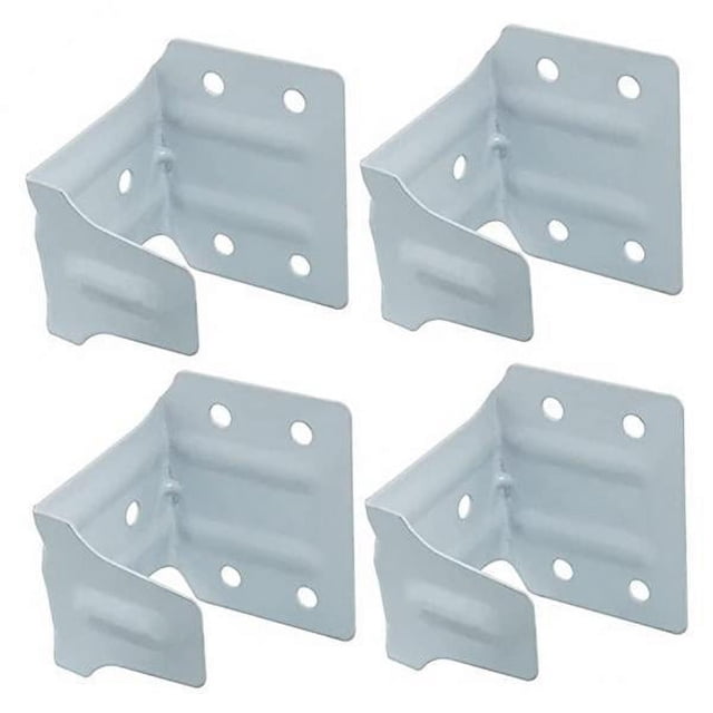 2 X 4 X Soporte Central de Persianas Duradero, Soporte de Hierro para Persianas de Imitación de Madera , Blanco, 4 piezas