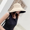 thumbnail image 2 of Women Wide Brim Sun Hats Metal Wired Edge Summer UV Protection Beach Fishing Hat for Hiking Garden Travel Chin Strap, 2 of 5