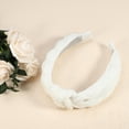 thumbnail image 3 of Unique Bargains 1Pc Cute Makeup Headband Puffy Spa Fabric White Headband for Washing Face, 3 of 7