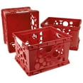 thumbnail image 1 of Premium File Crate with Handles, Classroom Red, (Case of 3), 1 of 2