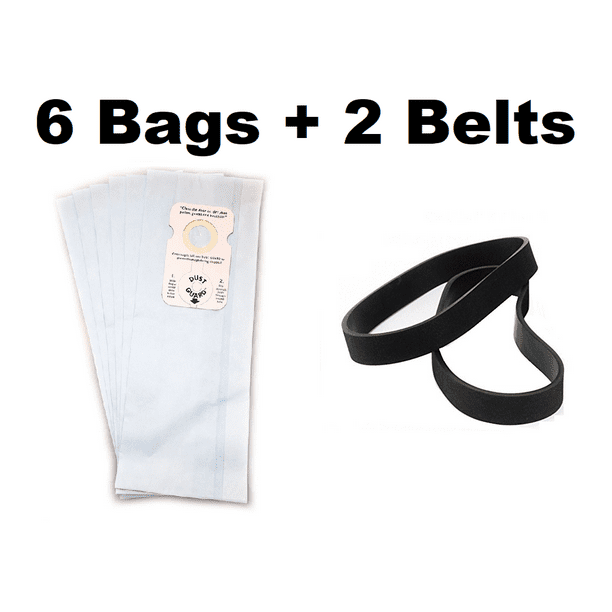 6 Vacuum Bags For Riccar Type B 55 50 8650 50 25 8625 Plus 2 Belts Walmart Com Walmart Com