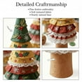 thumbnail image 4 of Event & Party Supplies,Patchwork Christmas Tree Decoration Kit Handmade DIY Button Christmas Tree Craft Set Fabric Xmas Tree Making Kit With Buttons & Thread For Quilting Enthusiasts Beginners, 4 of 9