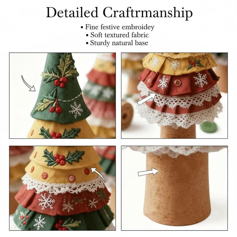 Yeuimy Easy Sew Christmas Quilted Tree Beginners with Precut Patchwork ...