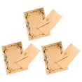 thumbnail image 1 of 3 sobres de papel kraft con rayas transparentes, escritura suave y fiable, estilo vintage, para invitaciones, elegante juego de papelería para bodas., 1 of 8