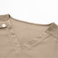 thumbnail image 5 of Karymi 2 Piece Sets for Women 2-Piece Scrub Set, V-Neck Short Sleeve Slim Top with Pockets + Elastic Drawstring Waist Pants, Medical Uniforms 2 Piece Sets for Women, 5 of 6