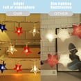 thumbnail image 3 of Patriotic LED Star String Lights Red White Blue US Independence Day Decoration Battery Operated Indoor Outdoor July 4th Memorial Day Holiday Lighting, 3 of 3