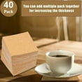thumbnail image 1 of 40Pcs Cork Coasters Square Cork Mat Self-Adhesive Diy Backing Sheet For Home Bar, 1 of 9