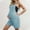 Blue, variant on GILIGEGE Women's Maternity Knit Overalls Shorts Solid Color Ribbed Summer Sleeveless Pregnancy Jumpsuits with Pockets Summer Loose Fit Vacation Outfits Overall Jumpsuits Jumpers Shorts with Pocket