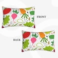 thumbnail image 2 of Rateoe Cartoon Vegetables Pattern Pillow Covers with Invisible Zipper(Pillows are not Included) Standard Pillowcases-14"x20", 2 of 6