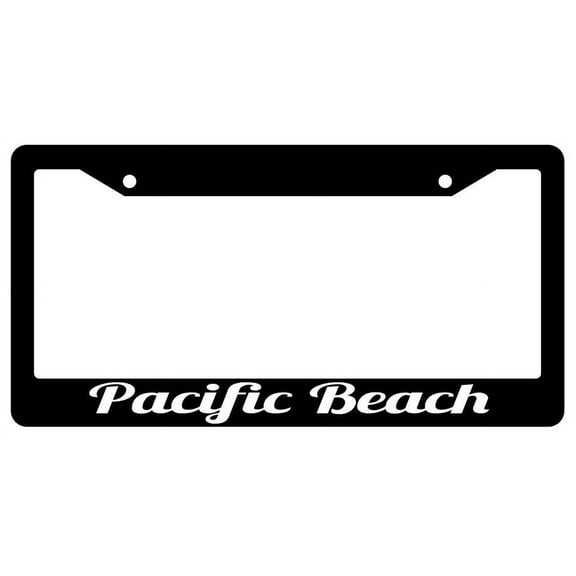 Palm Springs Black Plastic License Plate Frame