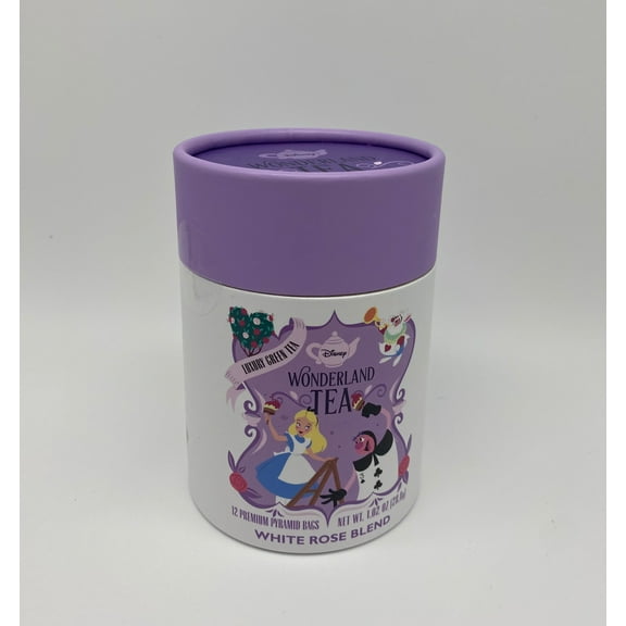 Disney Parks Alice Wonderland White Rose Blend 12 Bags Green Tea New
