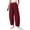 Plaid Black Red, variant on Plaid Barrel Pants Women Summer Casual Loose Wide Leg Lounge Gingham Trousers Spring Fashion Beach Bottoms
