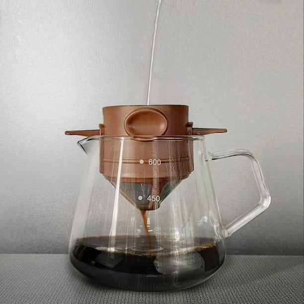 Filtro de café reutilizable de acero inoxidable • Cesta plegable para infusiones de té y café • Sirve en cualquier taza • Malla fina • Apto para lavavajillas • 7,5x6,5cm