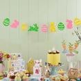 thumbnail image 4 of HongHeng 1Pc Happy Easter Banner with Bunny Easter Eggs - Spring Easter Party Banner Decor - Children Birthday - Baby Shower Anniversary Party Decorations, Gold Glitter, 4 of 6