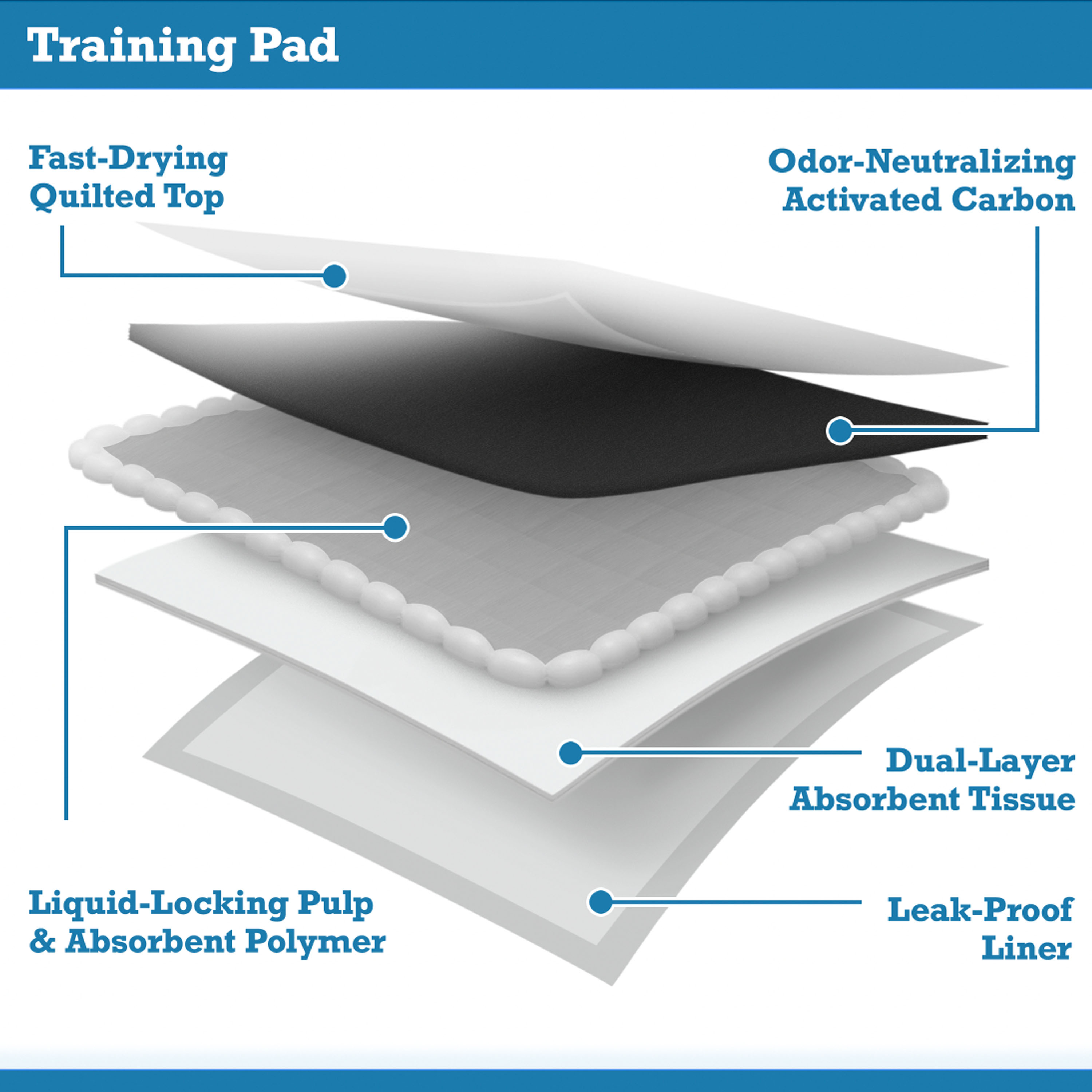 Vibrant Life Charcoal Large Training Pads, 50 Count photo 3