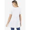 thumbnail image 2 of Woman Within Plus Size Short-Sleeve Empire Waist Tunic, 2 of 6