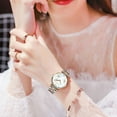 thumbnail image 2 of Womens Watches Quartz Rose Gold Fashoin Waterproof Analog Butterfly Large Dial Wristwatch with Stainless Steel Band for Ladies, 2 of 10