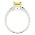 thumbnail image 4 of Solitaire Engagement Ring for Women - 2ct Natural Citrine in 14K White Gold Promise Ring, 4 of 5