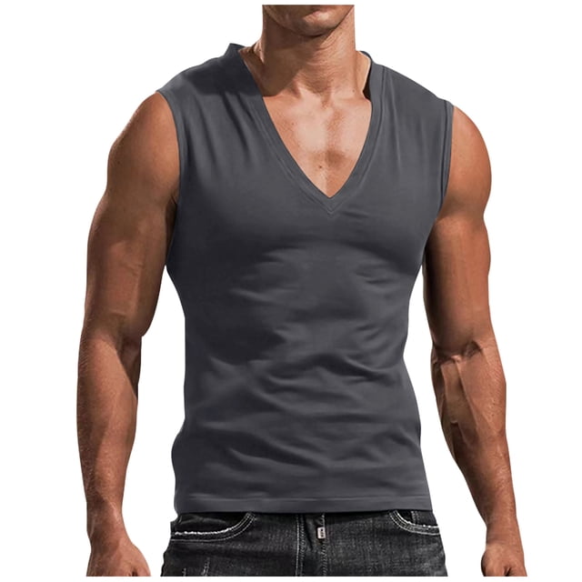 Sports Vest Men'S Tight-Fitting Sleeveless Fitness Suit Basketball Running Yoga Quick-Drying Vest M