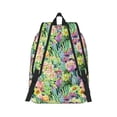 thumbnail image 3 of Balery Watercolor Blooming Cactus Vintage Canvas Backpack for Men and Women - Large Capacity, Durable Travel Laptop Bag for School, Work, Hiking, and Outdoor Activities, 3 of 7