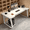 White, variant on BTFYOU Home Office Computer Desk, Solid Metal Frame Multipurpose Workstation, Easy Assemble Study Writing Table for Laptop & Daily Learning( Black)