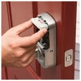thumbnail image 2 of BYRD256CBARX619 Key Free Assure Touchscreen Deadbolt with Ridgefield Passage Handleset and Trim Connected by August Satin Nickel Finish, 2 of 5
