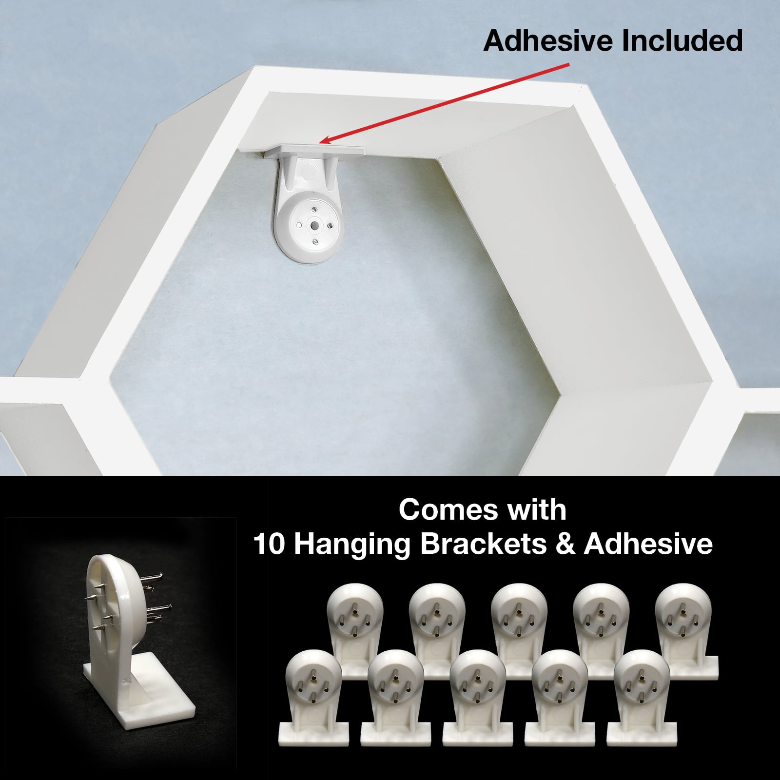 Excello Global Products Honeycomb Toilet Paper Holder with Bees - Holds 9 Rolls - Multiple Configurations, White