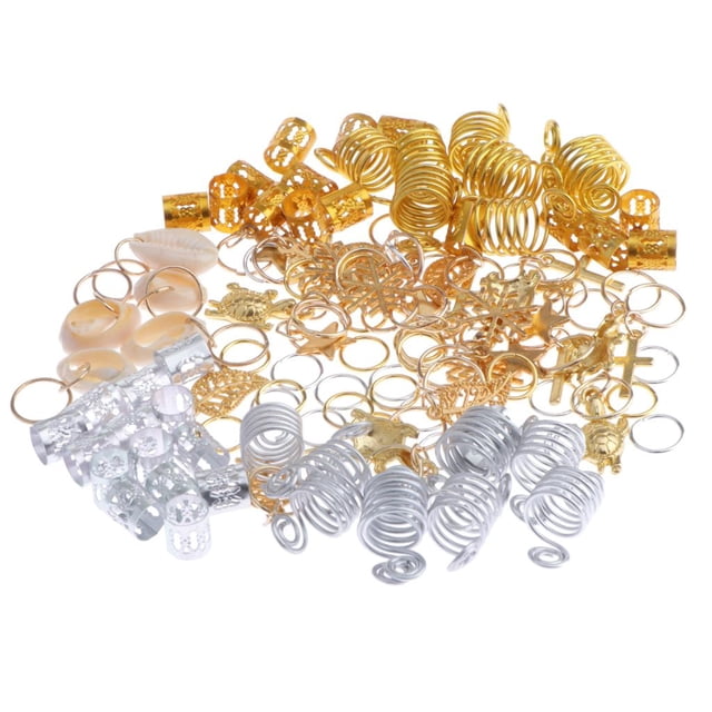 120 Piezas de Joyería para El Cabe, Anis, Adornos, Colgantes, Adecuados para Fiestas, Desfiles de Moda, fotografía, Bodas, Bailes, Etc. Yuyangstore anillos de trenza de pelo de mujer a granel