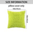 thumbnail image 5 of Unique Bargains Soft Modern Home Decor Plush Decorative Throw Pillow Covers (2 Count) Green 18" x 18", 5 of 6