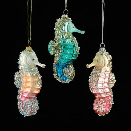 pack of 6 under the sea noble gems glass glittered pack of 6 under the sea noble gems glass glittered